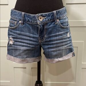 Express Distressed Jean Shorts